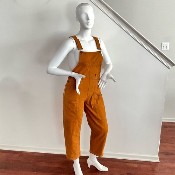 New We The Free Way Back Overall Brown Relaxed Fit S - Picture 10 of 11